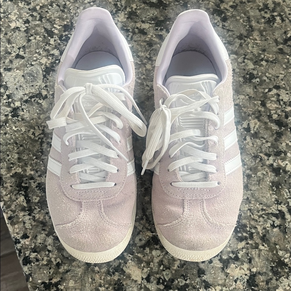 Adidas lavender gazelle shoes
